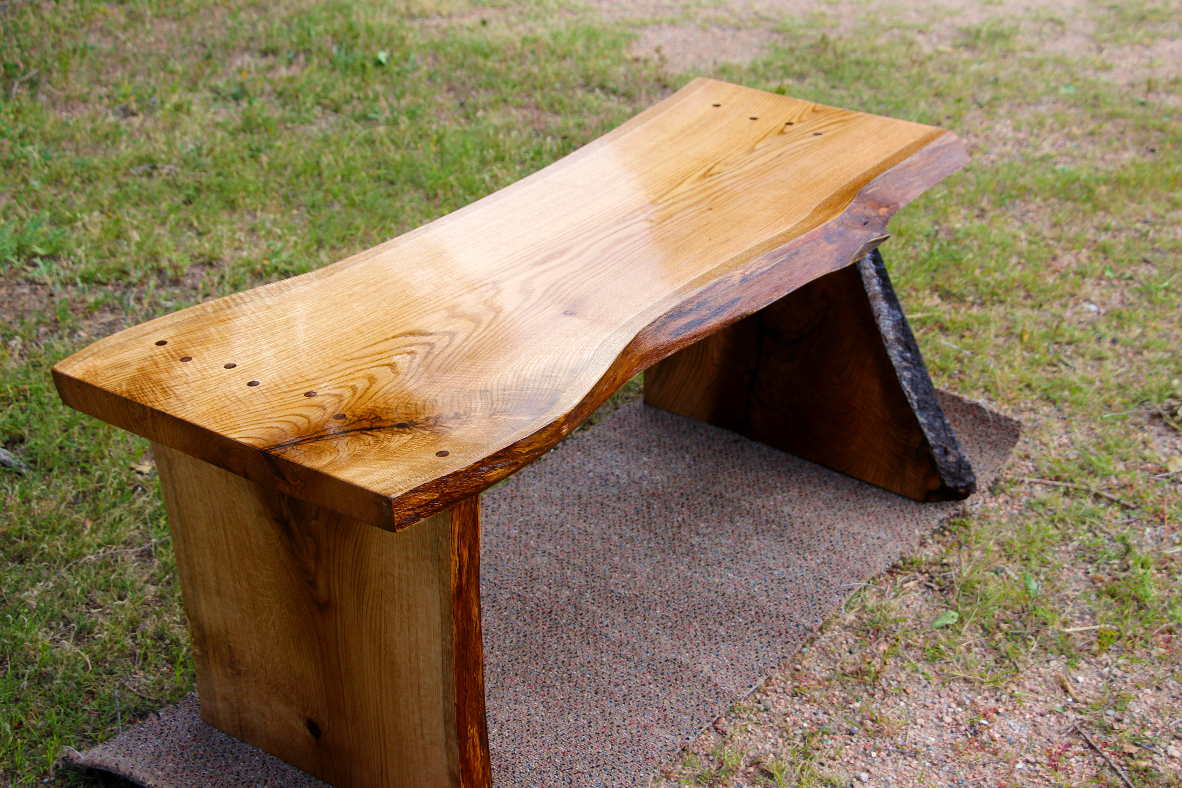 Oak Slab Coffee Table