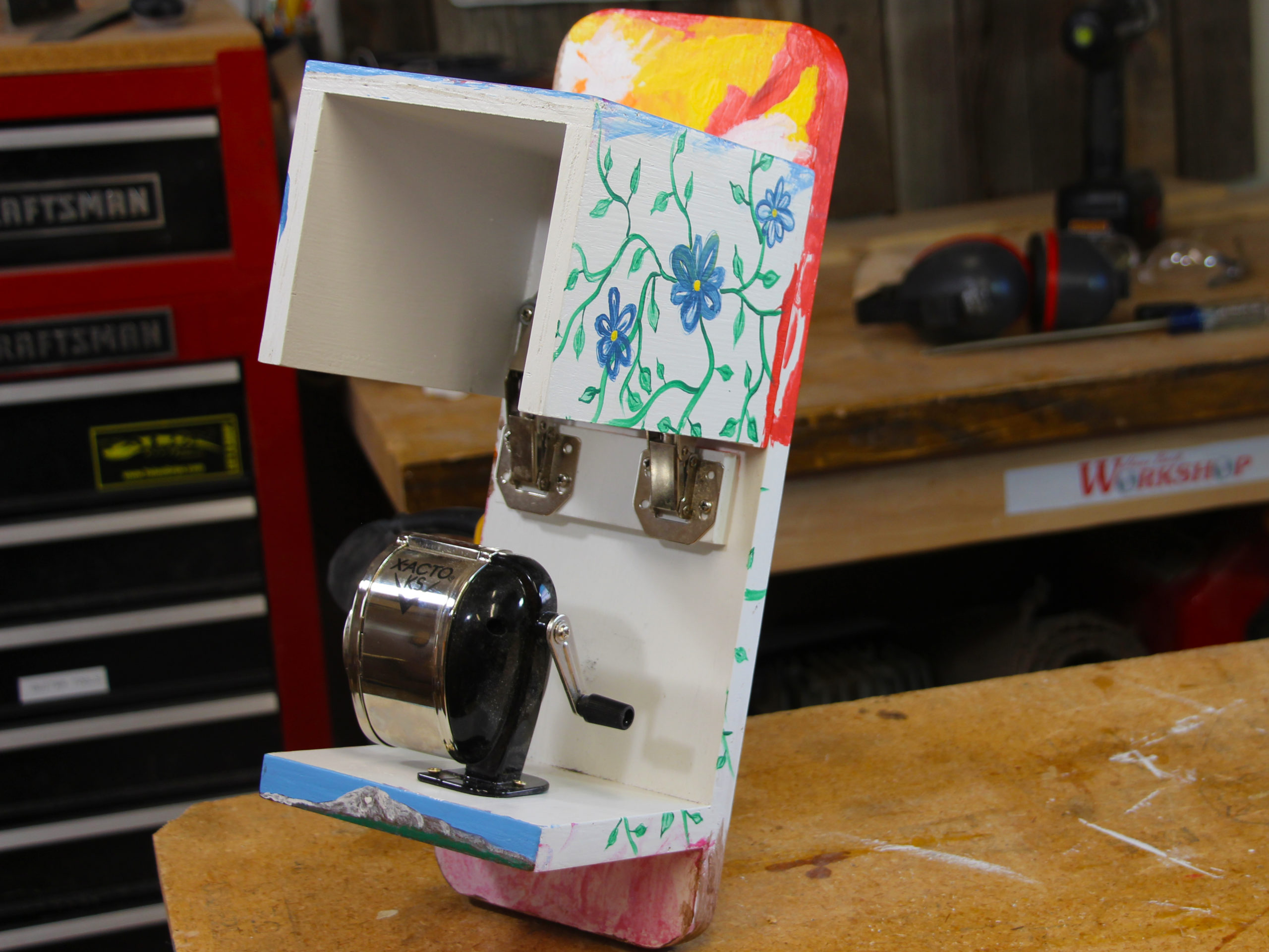 Pencil Sharpener Box, Home Built Workshop