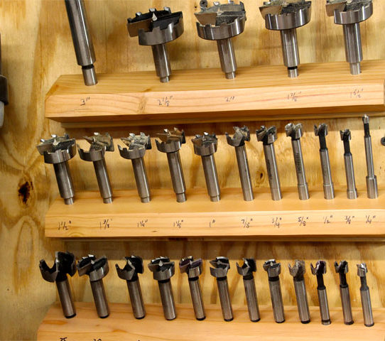 Drill Bit Racks, Home Built Workshop