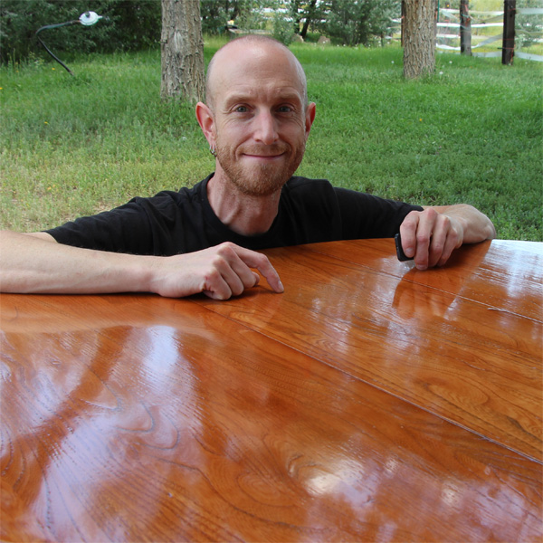 Refinish a dining table, Home Built Workshop