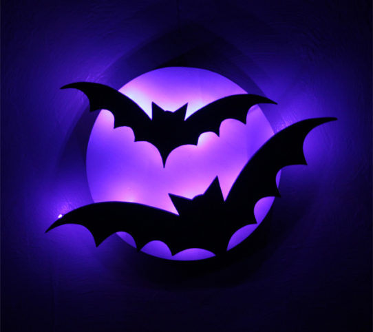 Lighted Halloween Decoration, Home Built Workshop