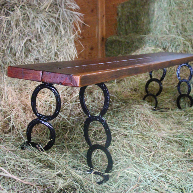 horseshoe bench, Home Built Workshop