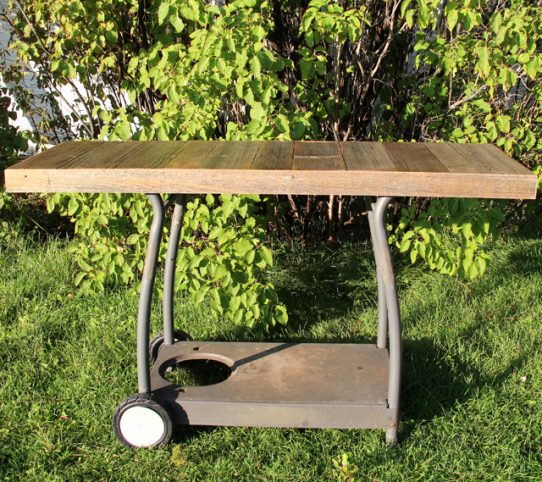 Reclaimed wood Grill and BBQ cart