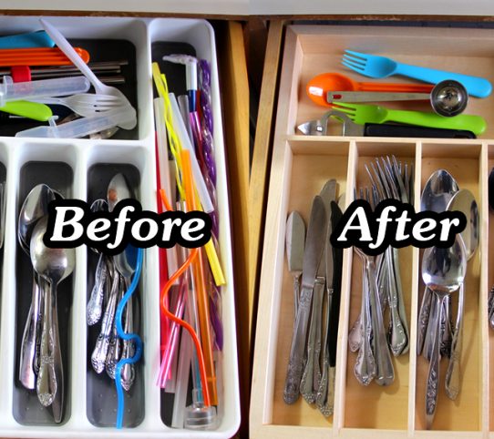 Wooden Silverware Tray by Home Built Workshop