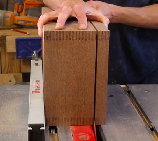 Safely Cut a wooden box in half