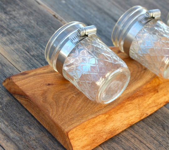 DIY Mason Jar Organizer by Home Built Workshop