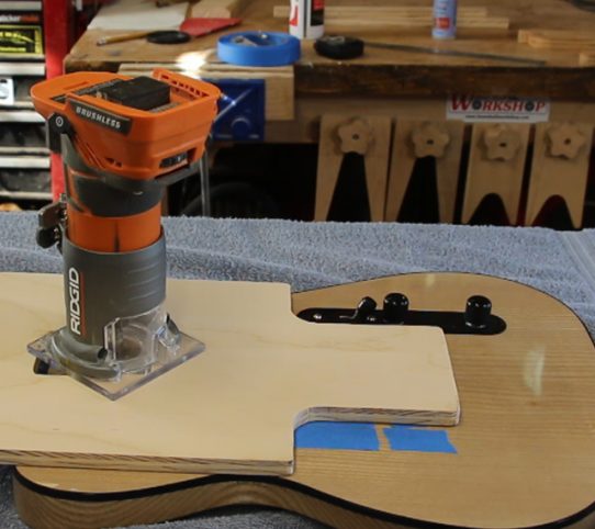 Neck Pocket Re-Routing Jig