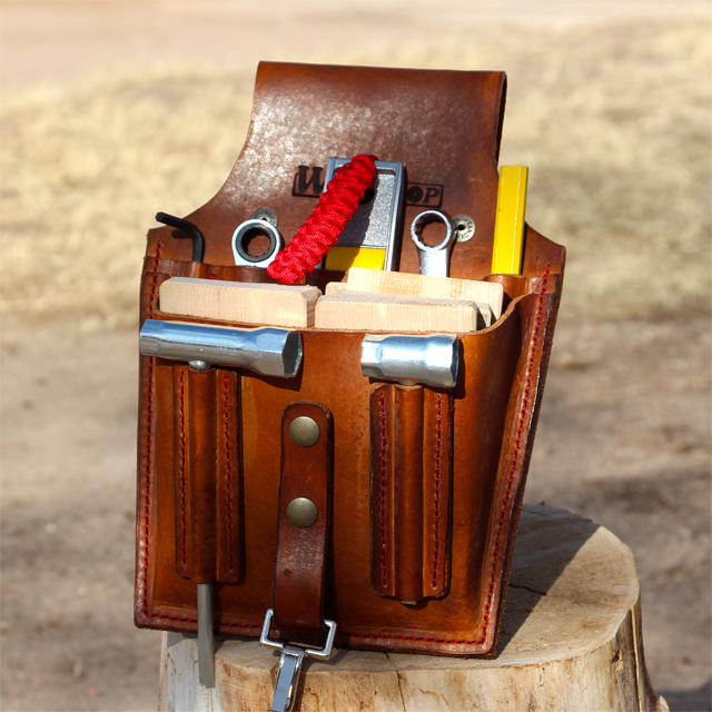 Making a Custom Leather Tool Pouch for Chainsaw Milling