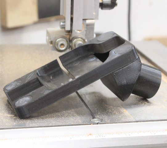 3D Printed Bandsaw Dust Port by Home Built Workshop