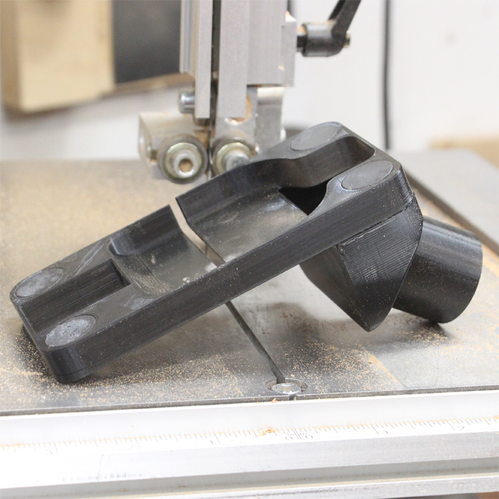3D Printed Bandsaw Dust Port by Home Built Workshop