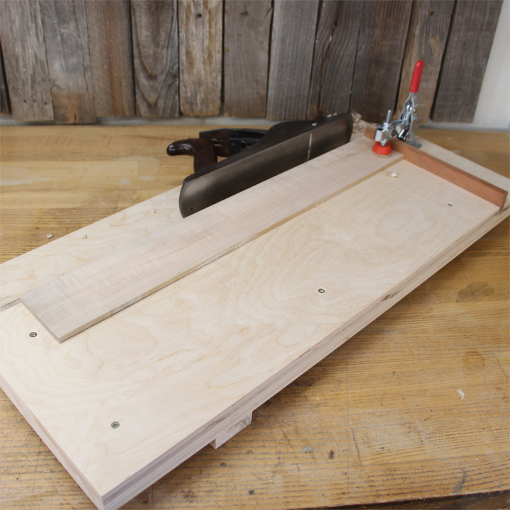 build a hand plane shooting board for guitar building