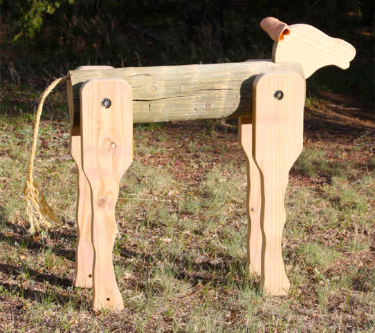 Wooden Cow Dummy