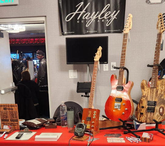 Hayley Guitars at the Colorado Guitar Show and Custom Luthiers Expo