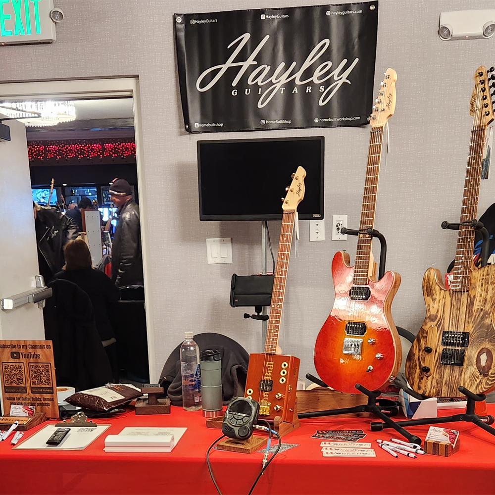 Hayley Guitars at the Colorado Guitar Show and Custom Luthiers Expo
