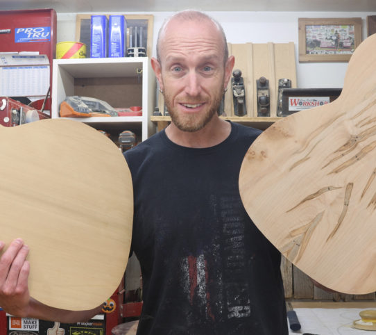 Jointing the plates for an acoustic guitar