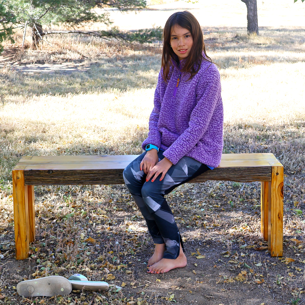 Refinishing the bench with my Daughter by Home Built Workshop