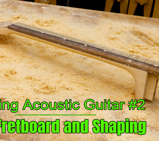 Shaping the hard maple acoustic guitar neck by Home Built Workshop