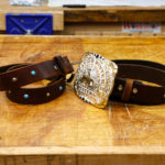 Making some Handmade Leather Belts by Home Built Workshop