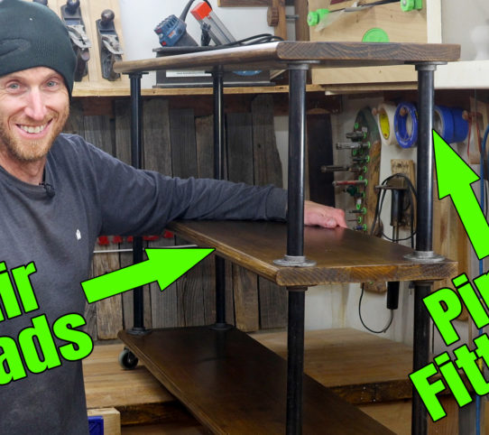 Building an awesome rolling shelf by Home Built Workshop